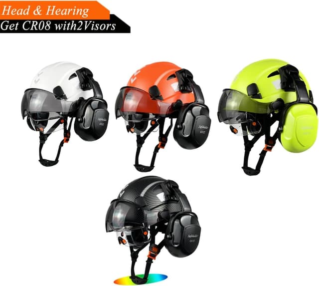 Thumbnail 6 de HaoYiShang safety helmet with visor 53-63cm