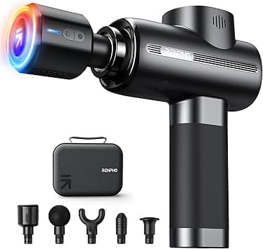 Detalle de RENPHO Pistola de Masaje Muscular Calor y Frío 💆