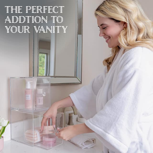 Thumbnail 6 de Oizeir Clear Drawer Organizers 4.5" 2‑Pack