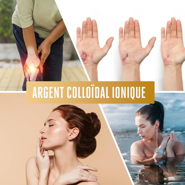 Detalle de Vitabay Med Argent Colloïdal 100 ppm ionique, 500 ml (vegan, flacon ambré) – à appliquer 3 fois par jour