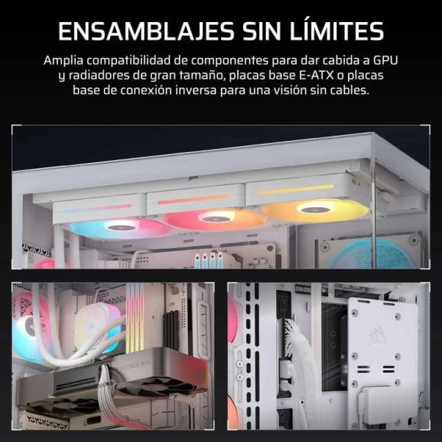 Thumbnail 2 de Corsair 3500X LX-R RGB Caja ATX con 3 ventiladores 🖥️