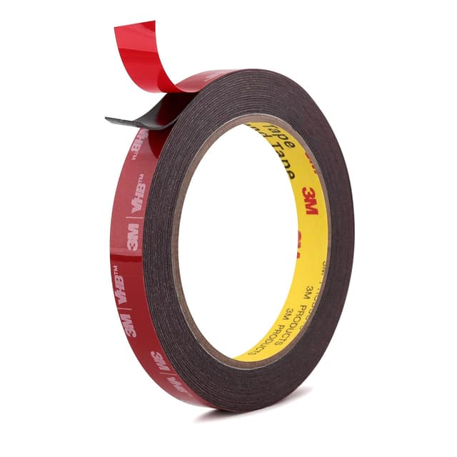 Detalle de 3M 5925 Doppelseitiges Montageband (13 mm x 5,5 m) – stark klebendes, wasserfestes Schaumstoffband