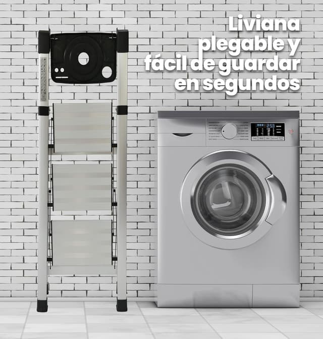 Thumbnail 4 de UZIRO Escalera Plegable 4 Peldaños ligera