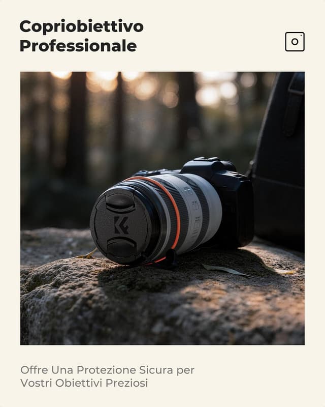 Detalle de K&F CONCEPT 67mm Filtro Black Mist 1/8 con tappo e panni per obiettivo (K Serie) – effetto cinematografico