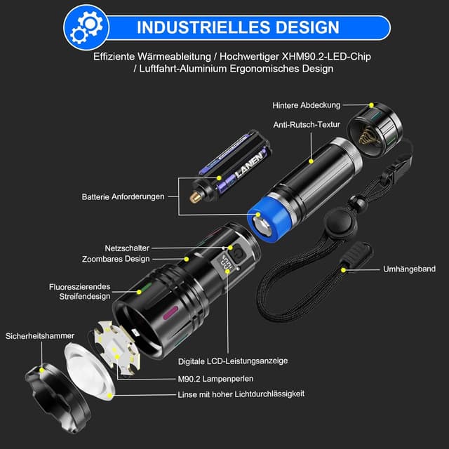 Thumbnail 6 de Shadowhawk S1007 Taschenlampe 500000L đŠ