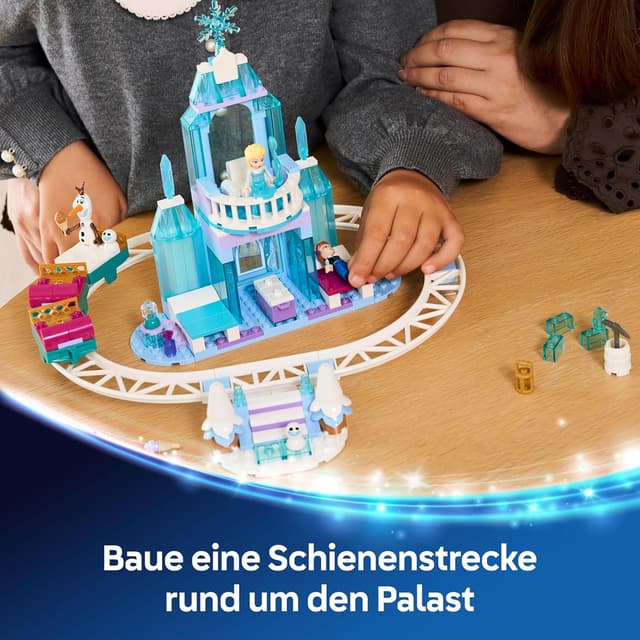 Detalle 1 de LEGO Disney 43281 Elsa Schlittenfahrt um den Eispalast