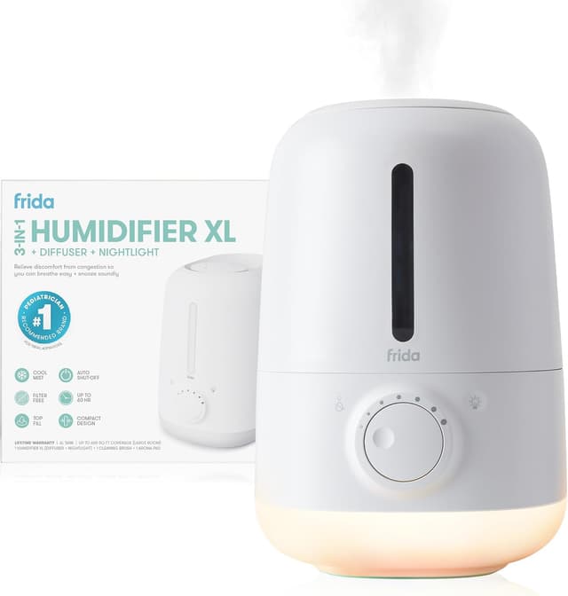 Thumbnail 6 de Frida Baby 3-in-1 Cool Mist Humidifier for Large Rooms (Top Fill) with Nightlight, Auto Shut-Off & Essential Oil Diffuser