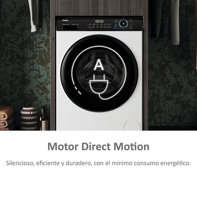 Detalle 1 de Haier HW90-B14939-IB Lavadora 9 kg 💧 I-Pro Series 3