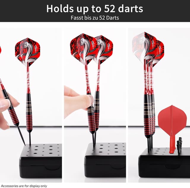 Detalle 2 de CyeeLife Darts Station 52 Dart Display Stand with Case Dual-use