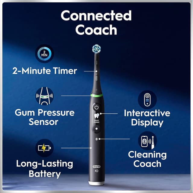 Detalle de Oral-B iO6 Series electric toothbrush with travel case 🪥