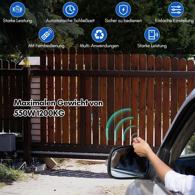 Thumbnail 1 de Fiqops 550W motor puerta corredera 1200 kg