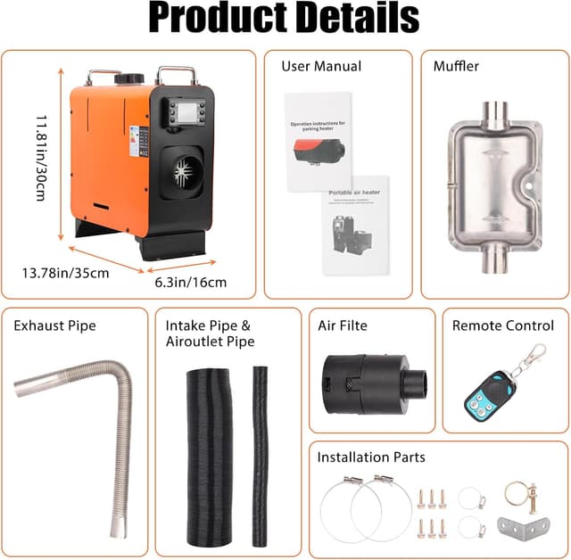 Thumbnail 5 de Anveltech 5KW Diesel Heater 12V for Campervans