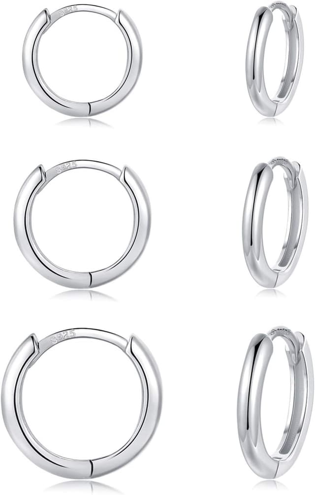 Detalle de CERSLIMO Creolen Silber 925 Set 8mm