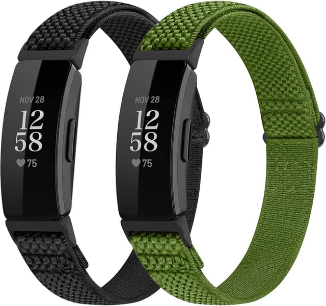Detalle de SHIJZWD Adjustable Elastic Nylon Watch Strap for Fitbit Inspire 3/Inspire 2/Inspire/Inspire HR & Ace 2/Ace 3