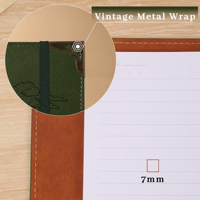 Detalle 2 de TIEFOSSI A5-Ringbuch mit 7-mm Linien