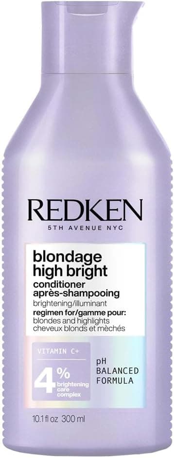 Detalle de Redken High Bright Balsamo con Vitamina C per capelli biondi, 300 ml