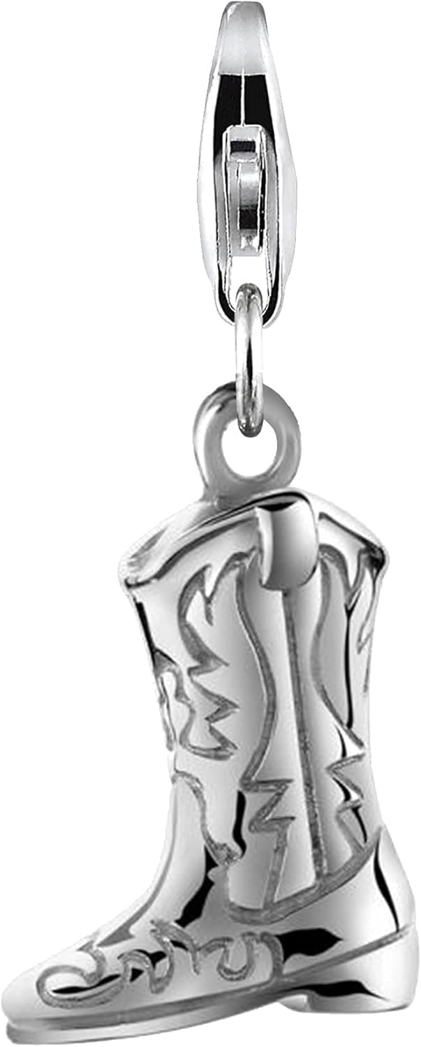 Detalle de Nenalina Westernstiefel Cowboy Boots Charm Anhänger aus 925 Sterling Silber