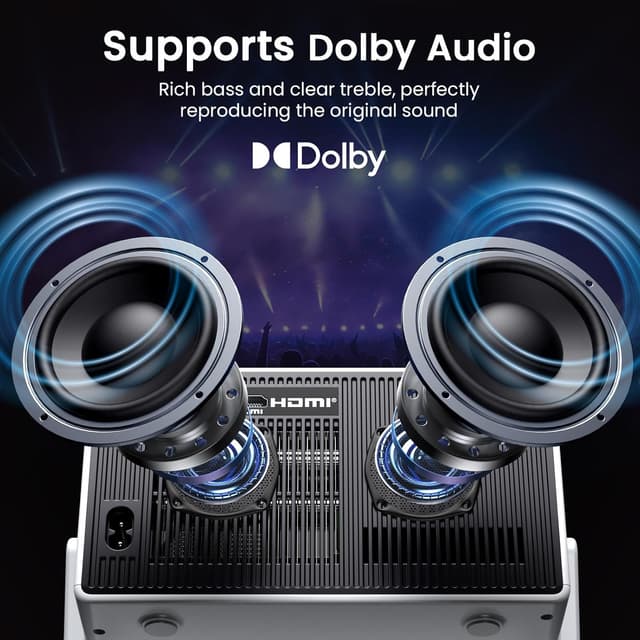 Thumbnail 5 de HAPPRUN Mini Smart Projector 1500 ANSI 📽