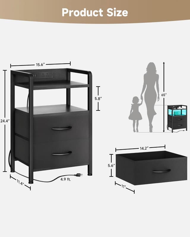Thumbnail 2 de Lazzanto Nightstand 2-Drawer