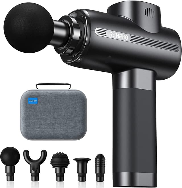 Detalle de RENPHO Massage Gun pistola masaje 3200 rpm