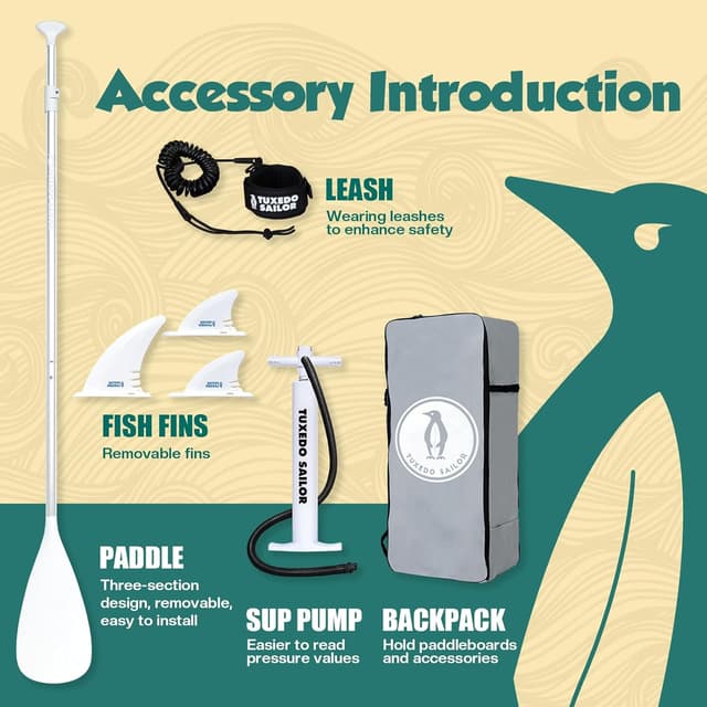 Thumbnail 4 de Tuxedo Sailor Tabla Paddle Surf Hinchable 1 unidad