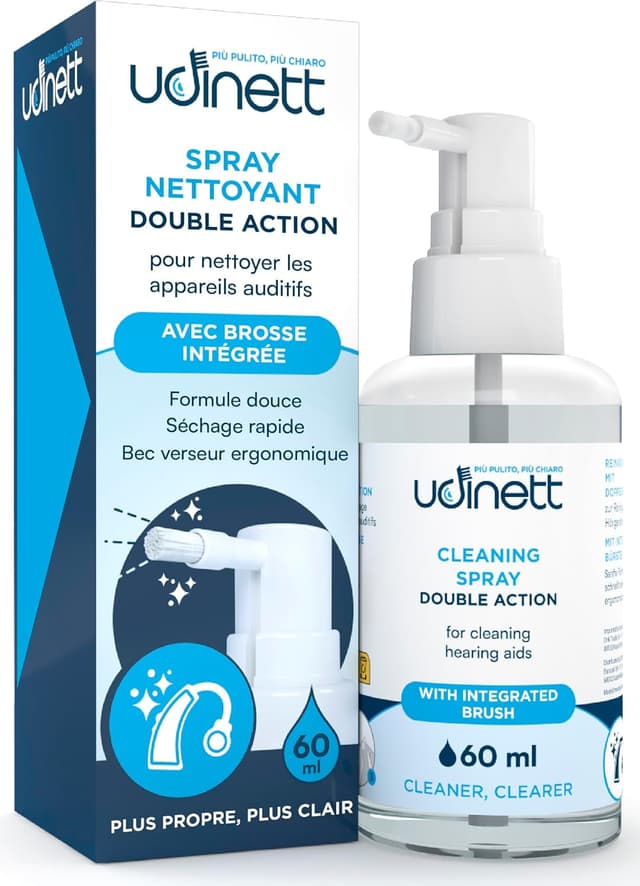 Detalle 2 de 200 lingettes humidifiées Udiclean, emballées individuellement, pour appareils auditifs et implants cochléaires