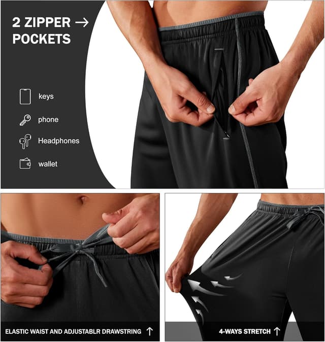 Thumbnail 3 de KEFITEVD Tracksuit Bottoms Quick Dry