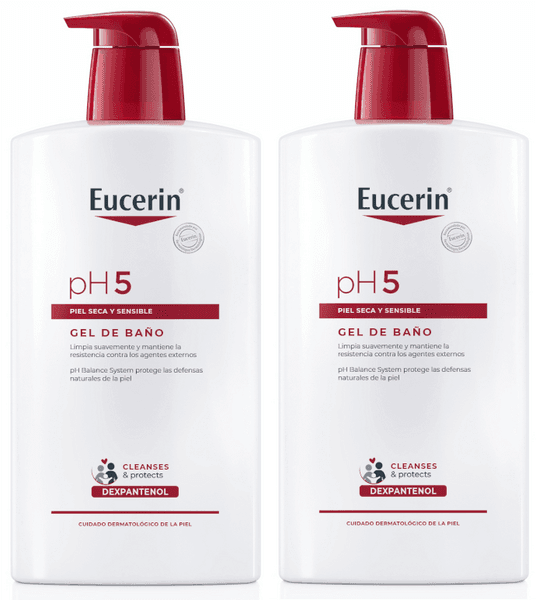 Detalle de Eucerin pH5 Gel de Baño Corporal 2x1 Litre