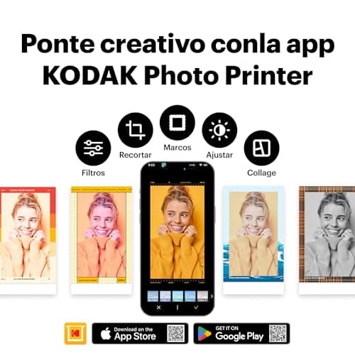 Thumbnail 6 de KODAK Mini 2 Retro Blanco (P210RW60): impresora fotográfica portátil con Bluetooth y 38 fotos