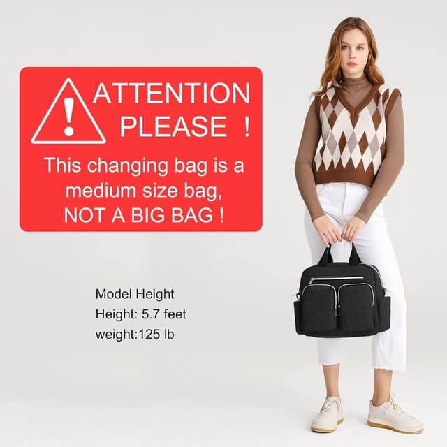 Detalle 2 de KONO Baby Wickeltasche Große Reisetasche