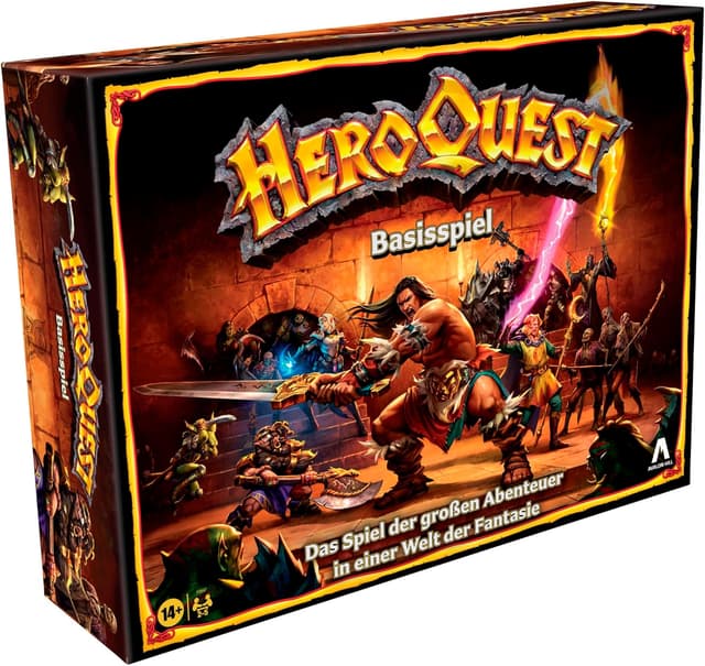 Detalle de Avalon Hill HeroQuest Basisspiel – Dungeon-Crawler-Fantasy-Abenteuerspiel mit Miniaturen (ab 14 Jahren, 2–5 Spieler)