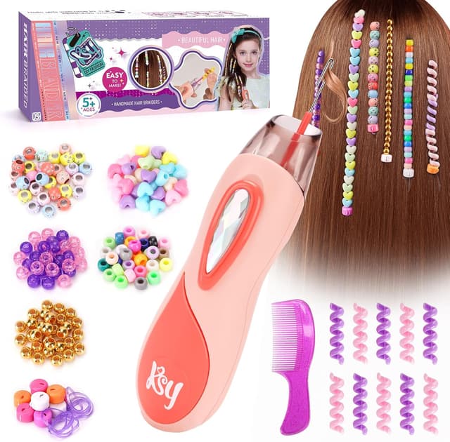 Detalle de DIY Hair Princess Decoration Braiding Kit with Gems, Age 5-12 ๐