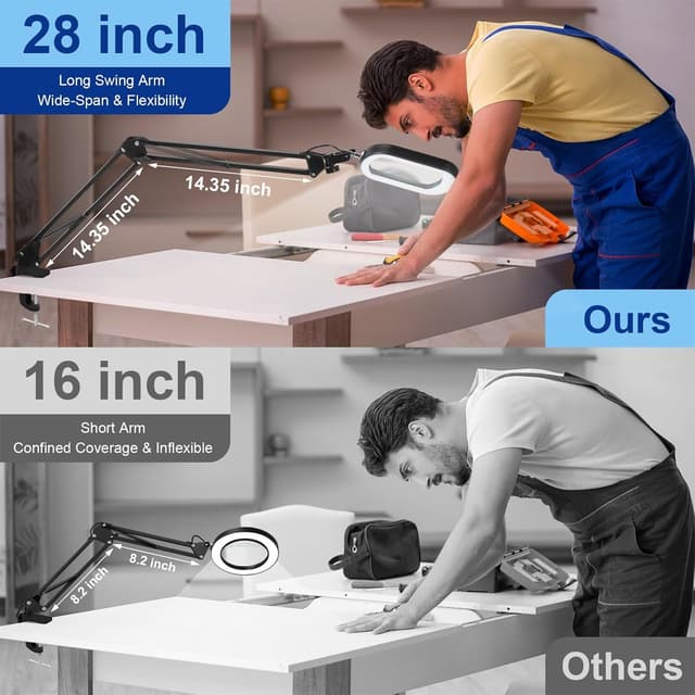 Thumbnail 1 de 10X Lupe mit Licht Freihand