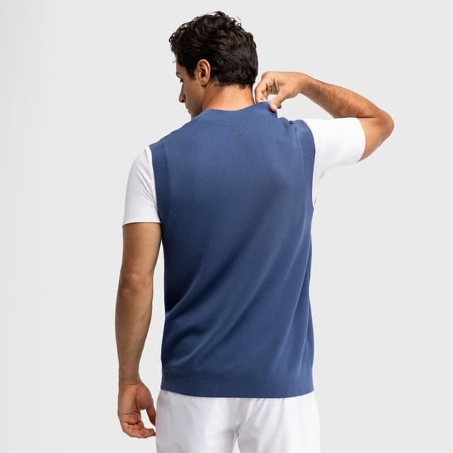 Detalle 2 de Siroko Serve Blue Chaleco punto hombre
