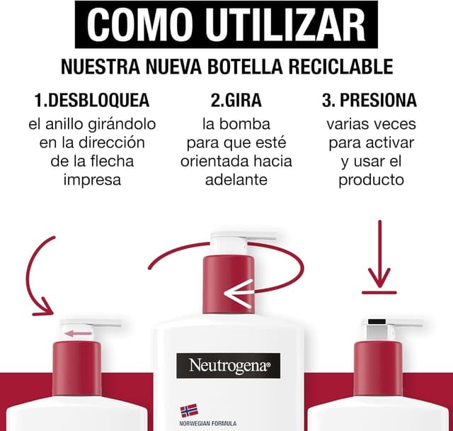 Thumbnail 5 de Neutrogena Fórmula Noruega Loción CICA 2x750 ml 🌿 Hidratación intensa