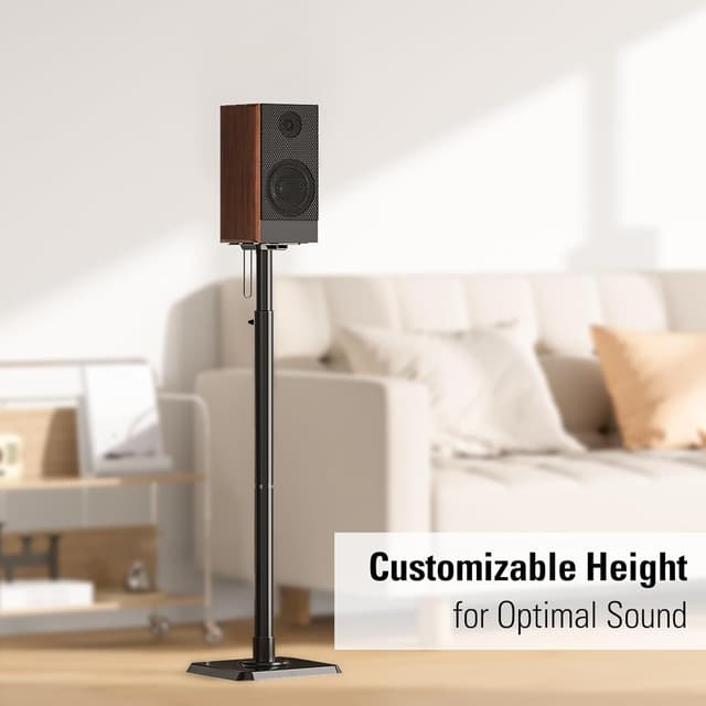 Thumbnail 6 de Mounting Dream height-adjustable speaker stands for satellites up to 5 kg (set of 2)