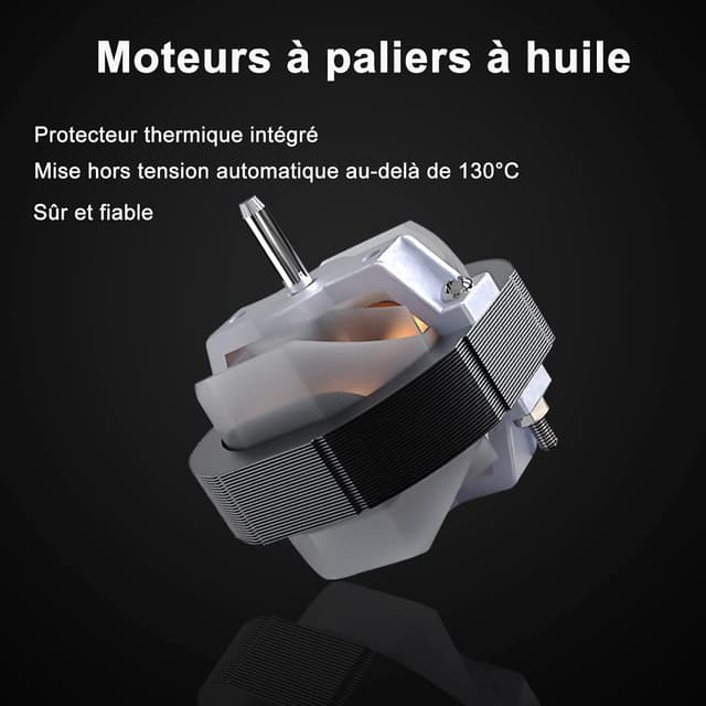 Detalle 2 de HUGOOME ventilateur extraction 95 m³/h 100 mm