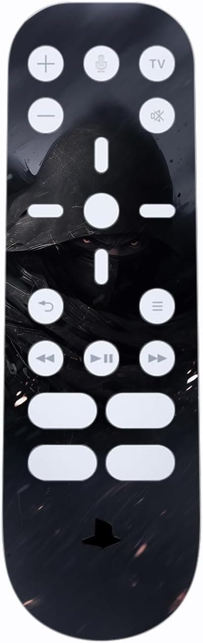 Detalle de playvital Full Set Skin Decal for PS5 Digital Edition (Shadow Assassin) – console, controller & more