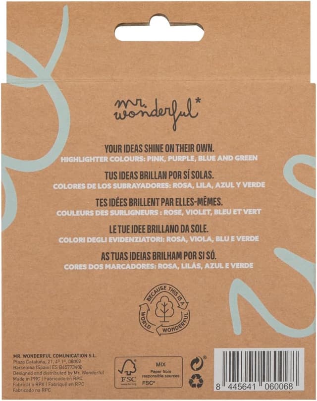 Detalle 2 de Mr. Wonderful Highlight yourself 4 subrayadores