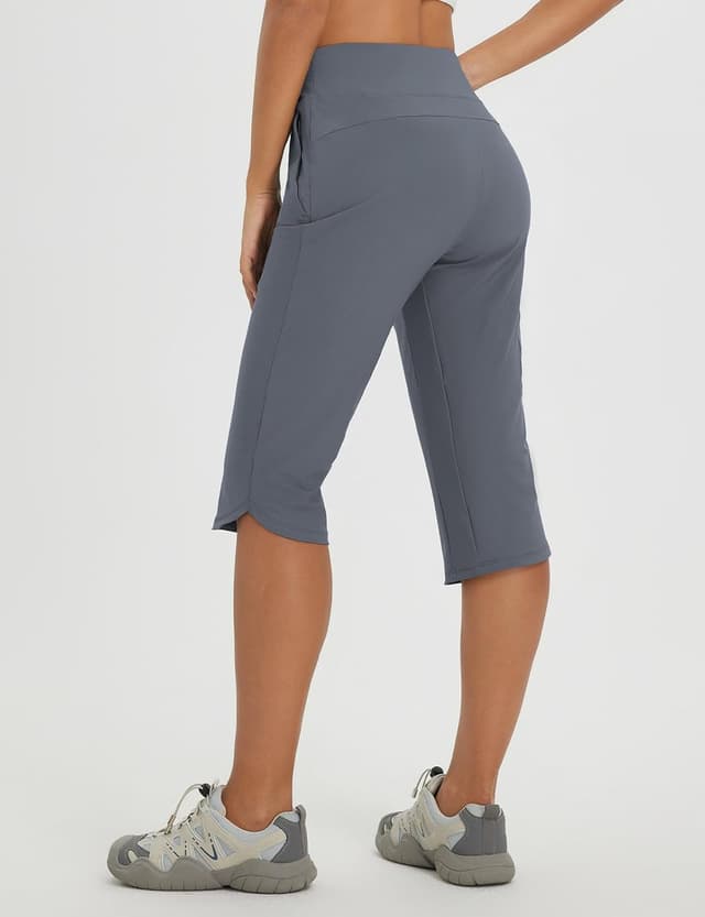 Detalle de baleaf Damen Wanderhose Cargohose – atmungsaktive, schnelltrocknende Outdoorhose mit Reißverschlusstasche