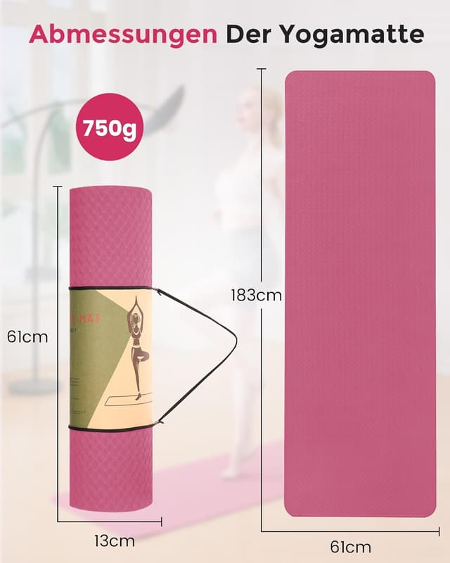 Thumbnail 1 de Oak & Tea Tapete de Yoga 183 x 61 x 0,6 cm