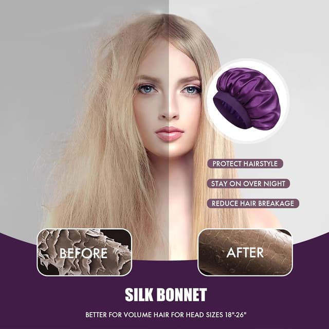 Thumbnail 4 de Doitory Satin Silk Bonnet 14 inch for Sleeping