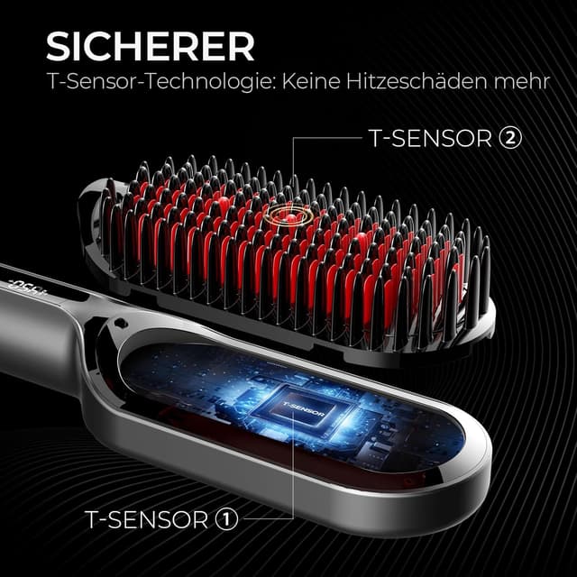 Detalle 2 de TYMO IONIC Plus Haarglätterbürste 16 Stufen