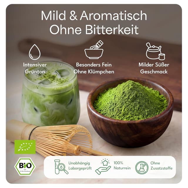 Detalle de Matcha Ceremonial Grade BIO aus Japan, 30 g