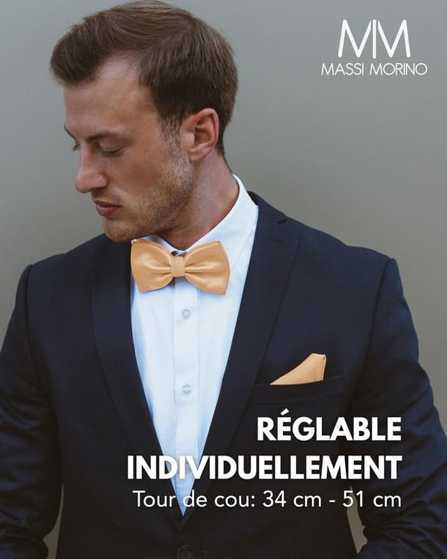 Thumbnail 2 de Massi Morino Nœud papillon avec pochette