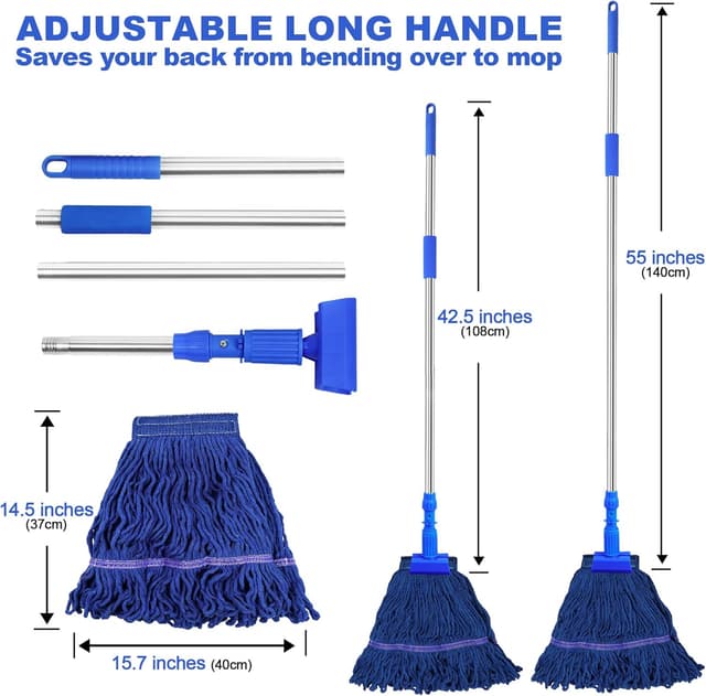 Detalle 2 de NEWE Balai Serpillère Commercial 140 cm