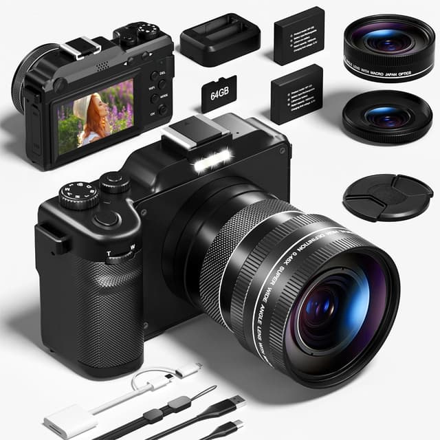 Detalle de Digital Camera 64MP 5K compact vlogging camera