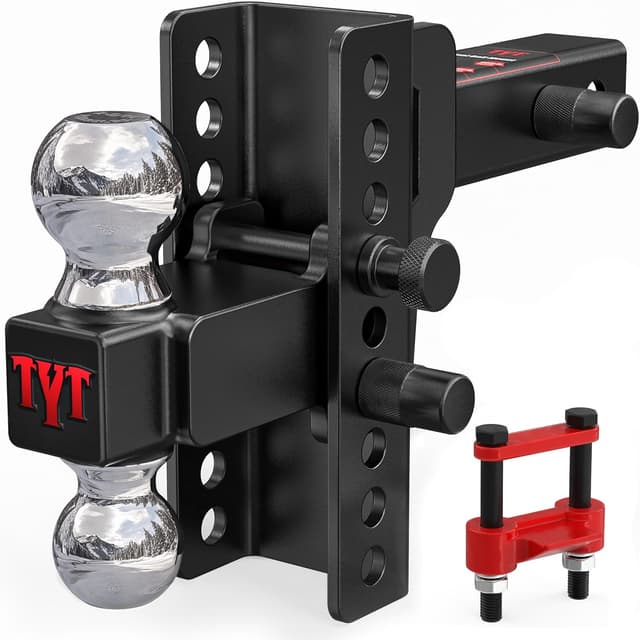 Detalle de TYT Adjustable Trailer Hitch 6" Drop 🚚