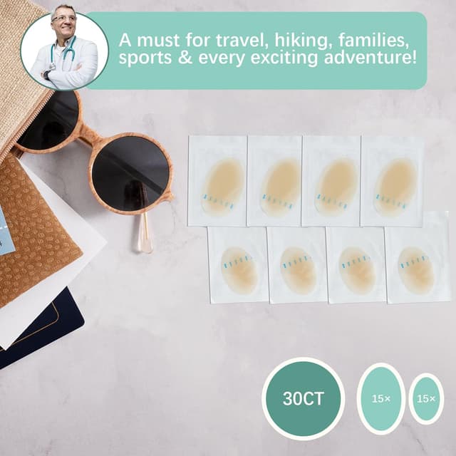 Thumbnail 5 de Welnove 30 Patches Talón para Ampollas