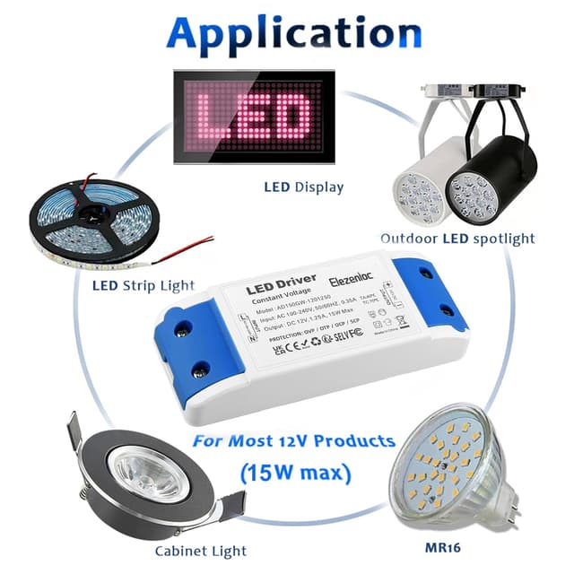 Thumbnail 1 de LED Trafo Transformator 12V 60W